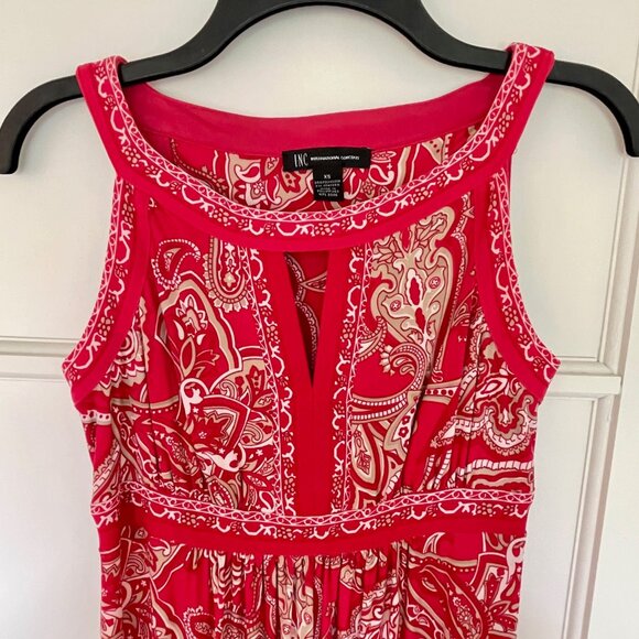 INC International Concepts Women’s Red Paisley Maxi Dress – Size XS (4–6 US) - Picture 6 of 6